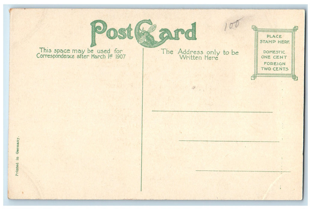 c1910's Huntington School Roadside Brockton Massachusetts MA Posted Postcard