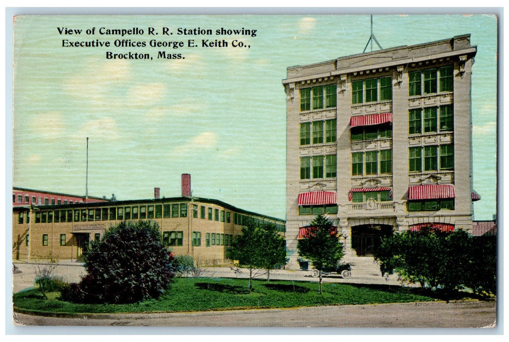 c1910's Shoe Factory Geo W Keith Co. Campello Brockton Massachusetts MA Postcard