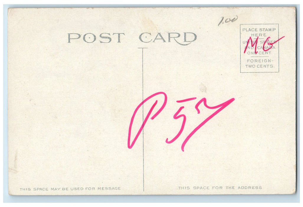c1910's Post Office Exterior Scene Brockton Massachusetts MA Unposted Postcard