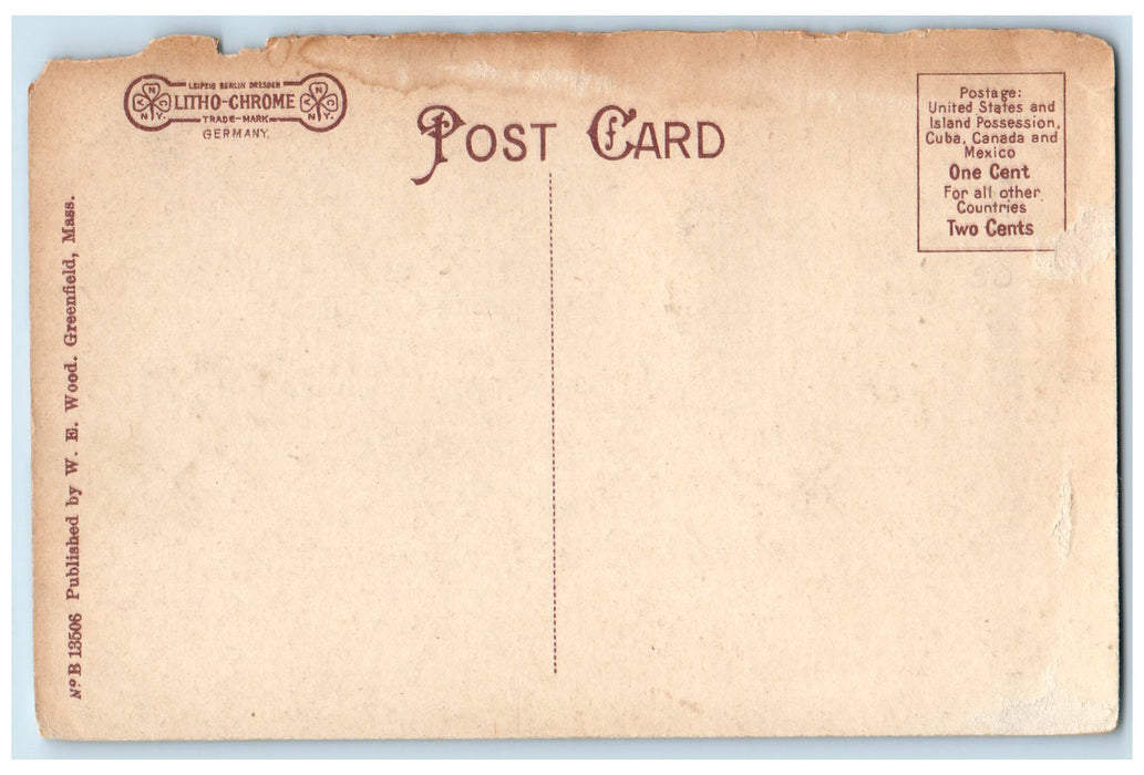 c1910's J. Wells Champney Residence & Studio Deerfield Massachusetts MA Postcard
