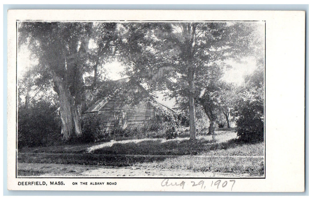 c1905's On The Albany Road Scene Deerfield Massachusetts MA Unposted Postcard