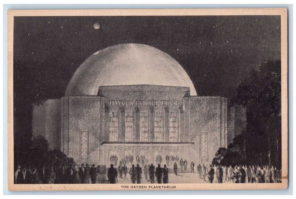 c1920's The Hayden Planetarium Architectural Design Visual View NY Postcard