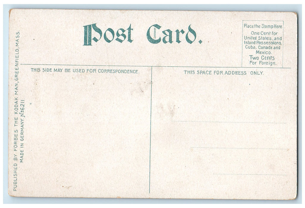 c1910s Memorial Hall Exterior Scene Deerfield Massachusetts MA Unposted Postcard