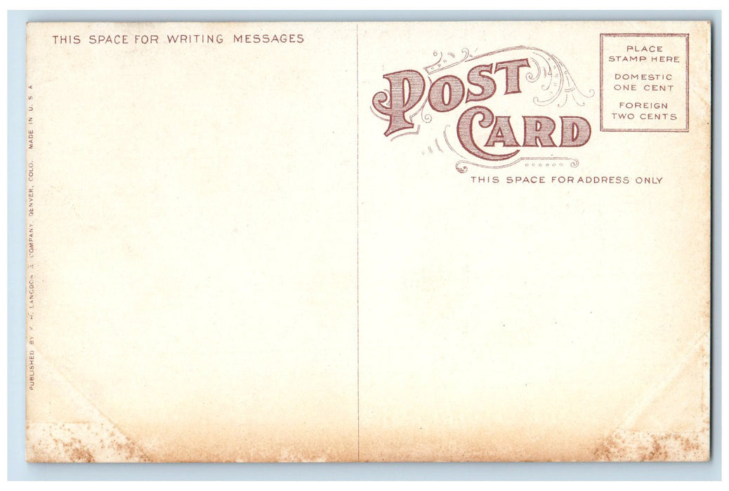 c1950's Rounding Inspiration Point Clear Train Creek Canon Colorado CO Postcard