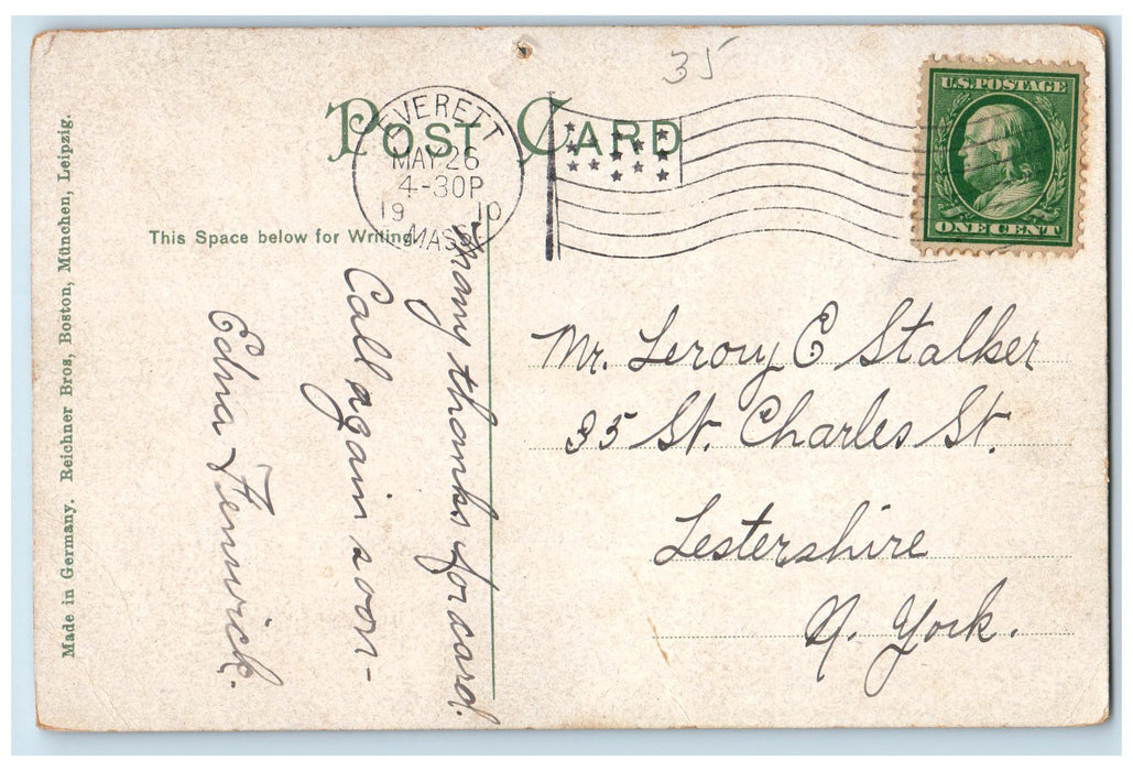 1910 Dry Dock Scene Suffolk County Charlestown Massachusetts MA Machine Postcard