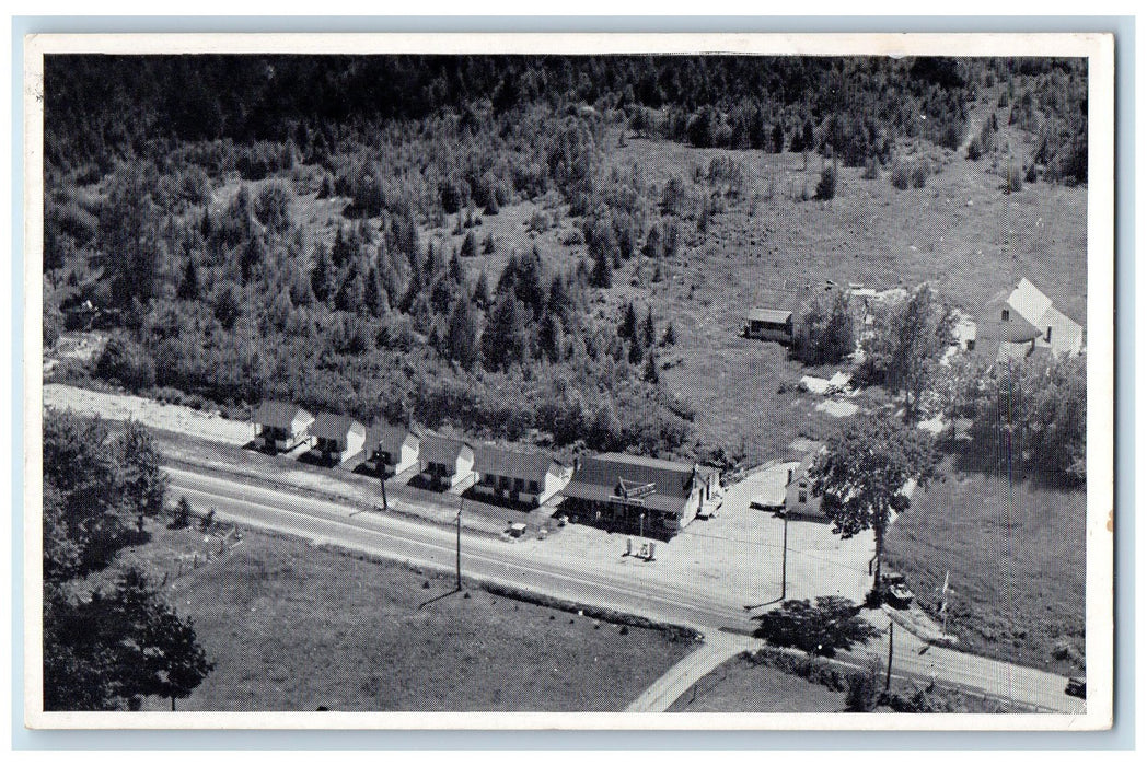 c1910's Wolley's Cabin Roadside Aerial View Brewer Maine ME Unposted Postcard