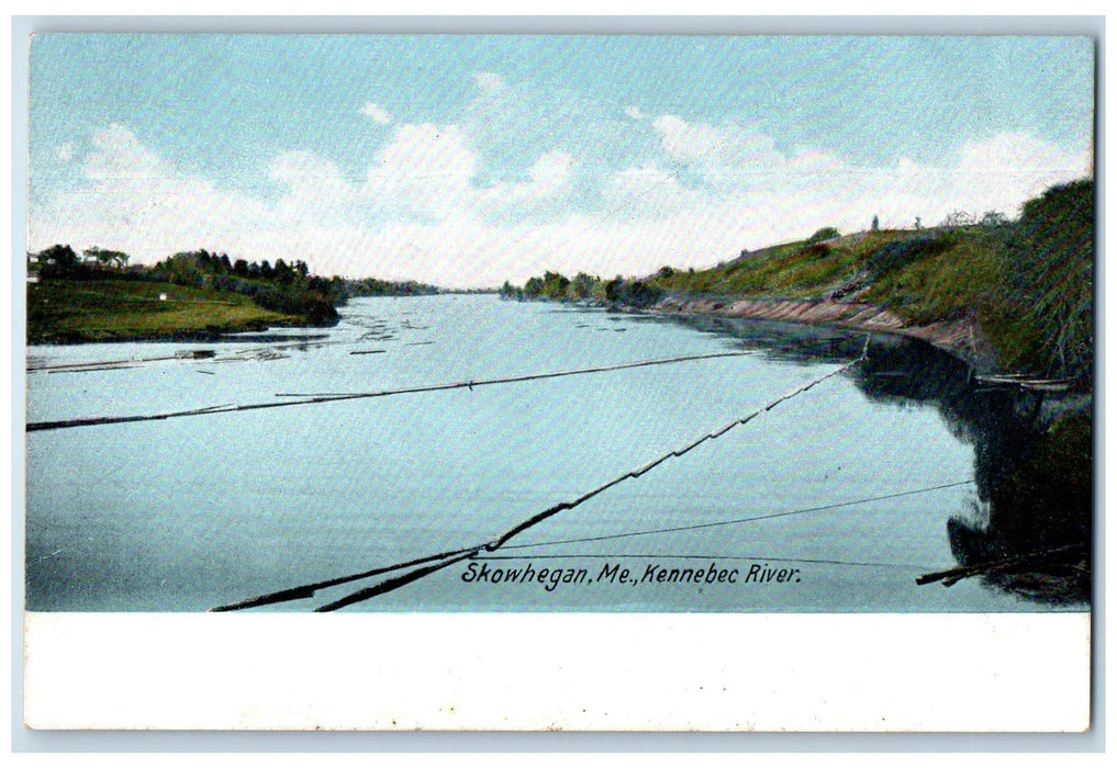 c1905's Kennebec River Scenic View Skowhegan Maine ME Unposted Vintage Postcard