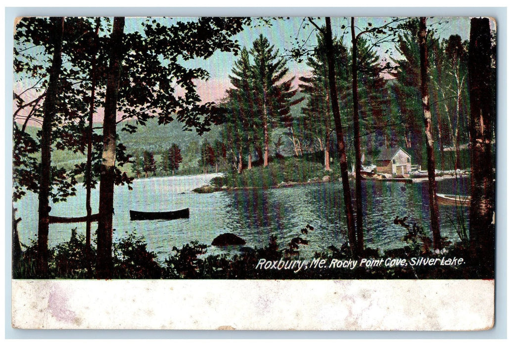 c1910's Rocky Point Cove Silverlake Roxbury Maine ME Unposted Vintage Postcard