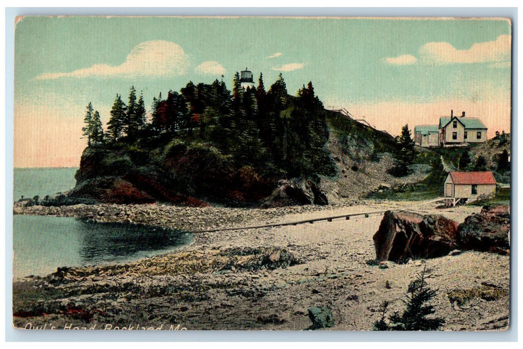 c1910's Owl's Head Scene Knox County Rockland Maine ME Unposted Vintage Postcard