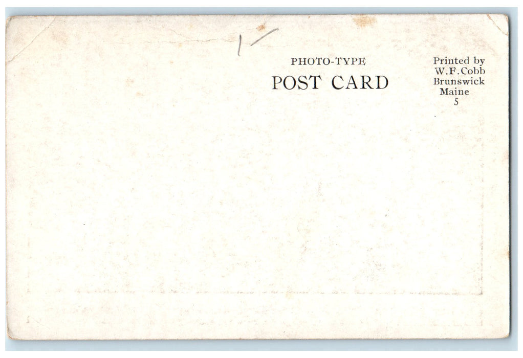 c1905's Orr's Island Bridge Motor Boat Orr's Island Maine ME Unposted Postcard