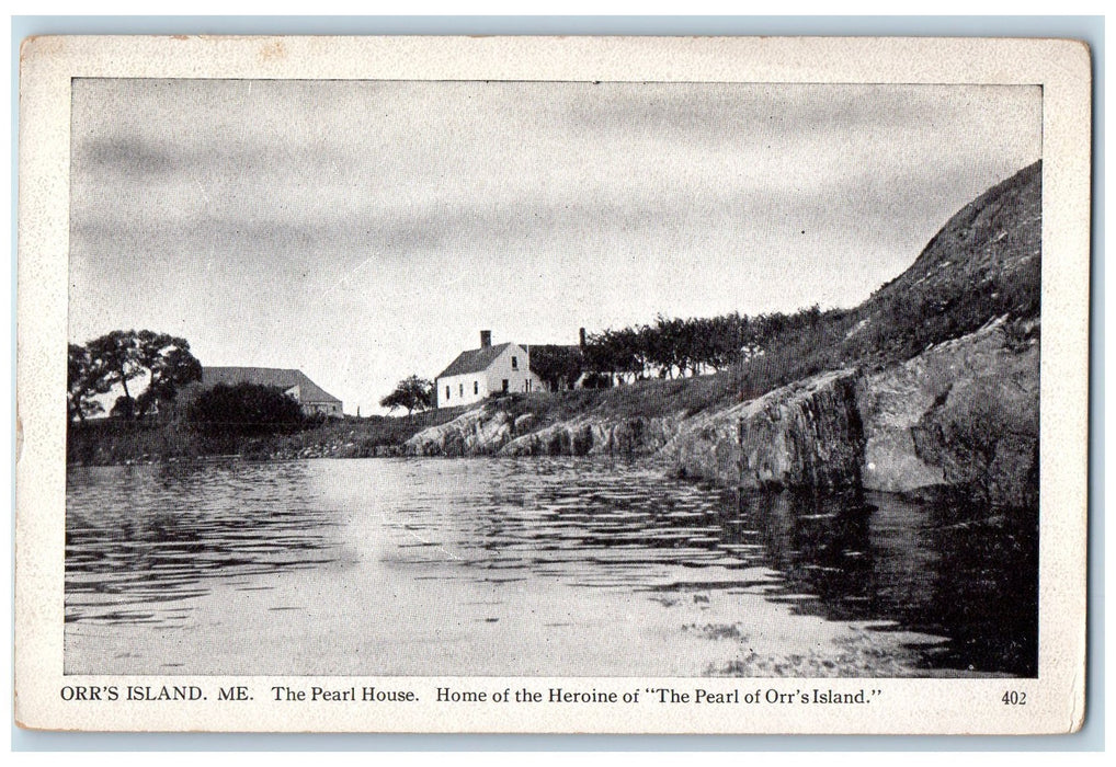 c1905's The Pearl Home Heroine The Pearl Of Orr's Island Scene Maine ME Postcard