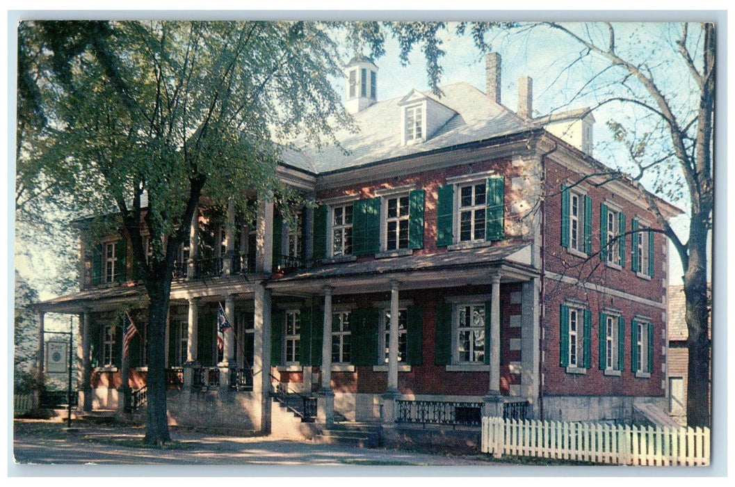 c1950's Number One House Historical Building Home Chimney Zoar Ohio OH Postcard