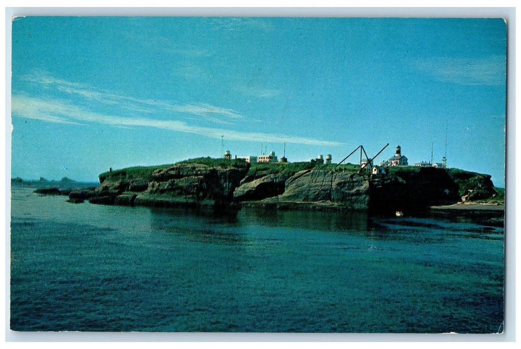 c1950 Tatoosh Lighthouse Entrance Strait San Juan De Fuca Washington WA Postcard