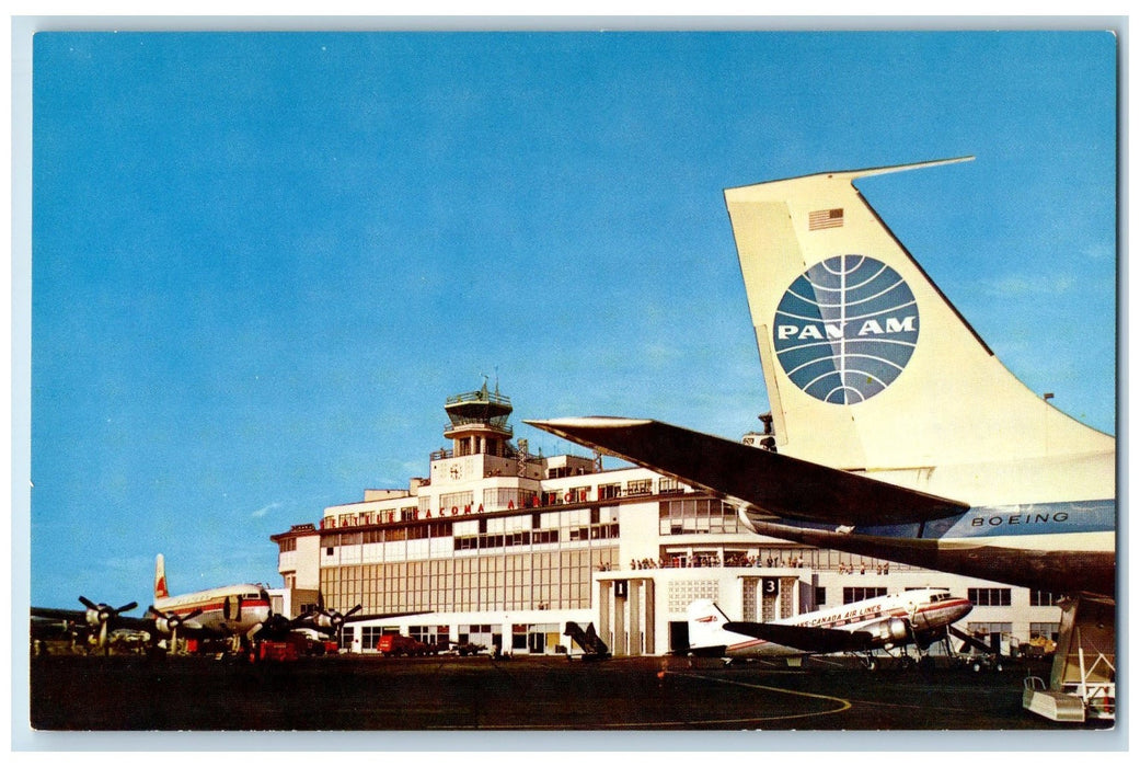 c1950 Seattle Tacoma International Airport Tower Loading Washington WA Postcard