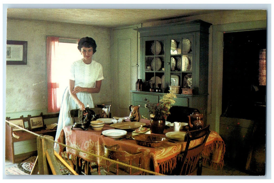 c1950's Misener House Farm House Dining Table Rockton Ontario Canada CA Postcard