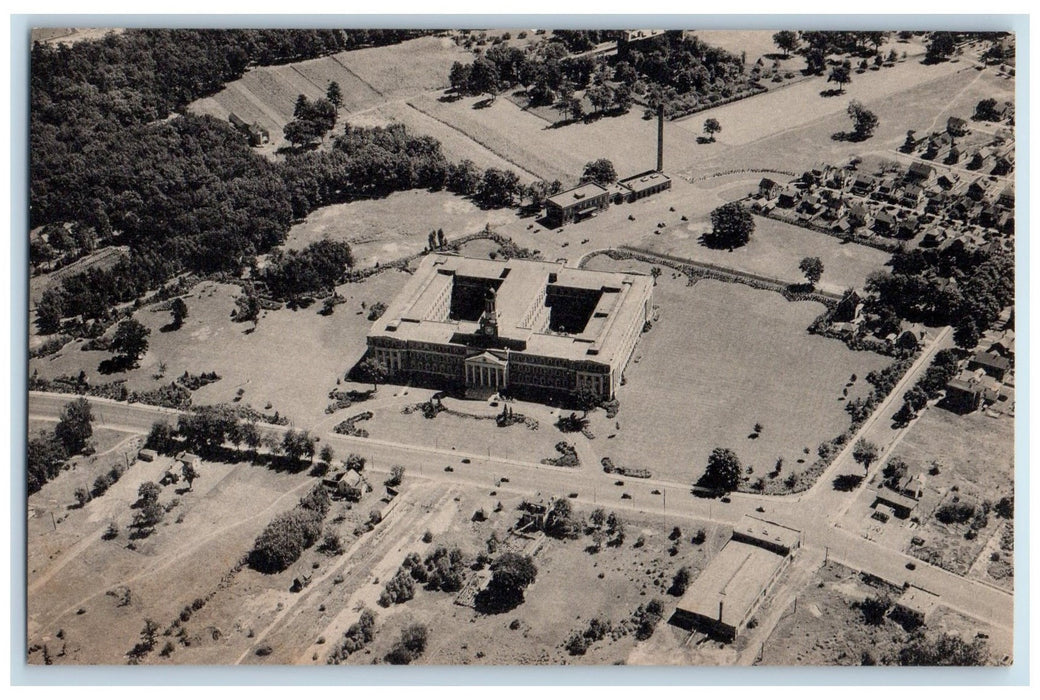c1950 Massachusetts Mutual Life Insurance Co. Birds Eye Springfield MA Postcard