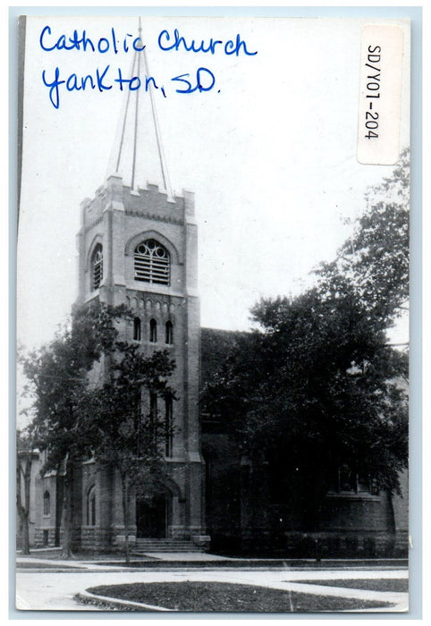 c1905's Catholic Church Exterior View Yankton South Dakota SD Unposted Postcard