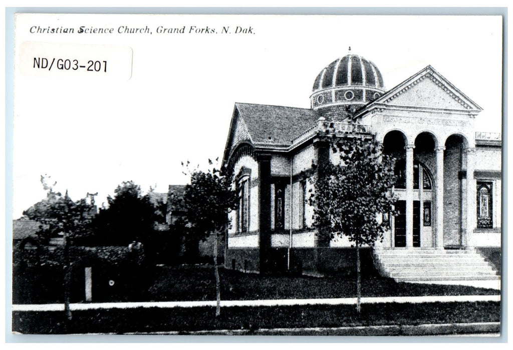 c1910's Christian Science Church Grand Forks North Dakota ND Unposted Postcard