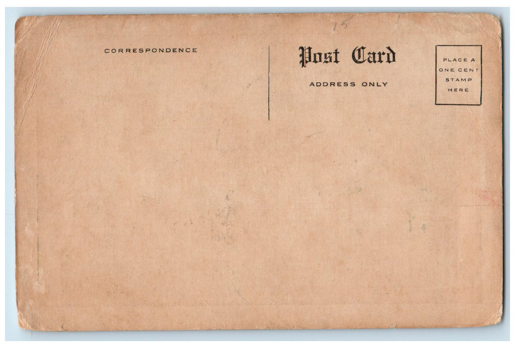 c1920 Burial Hill Cemetery Grave Church Trees Plymouth Massachusetts MA Postcard
