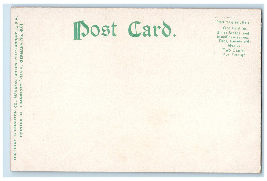 c1905 Moonlight Sailing Boats Moon Reflection Building Boston Harbor MA Postcard