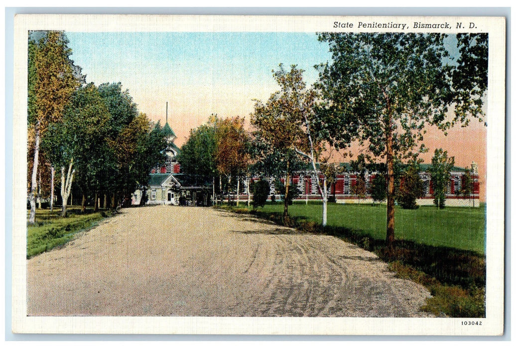 c1940's State Penitentiary Bismarck North Dakota ND Unposted Vintage Postcard