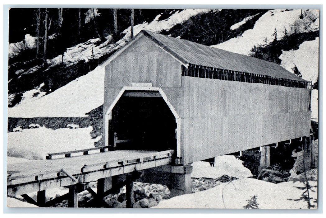 c1960's Alaska's Only Covered Bridge Texas Creek Alaska AK Unposted Postcard