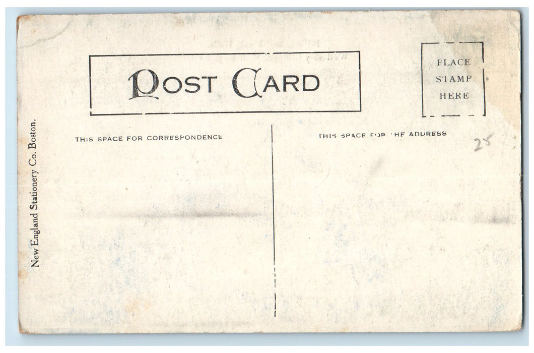 c1950 Billings Music Hall Road Trees Wellesley College Massachusetts MA Postcard