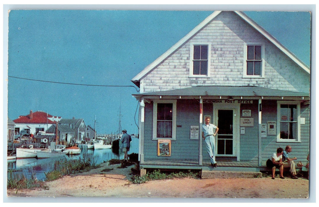 c1960s The Village Store Post Office Martha's Vineyard Massachusetts MA Postcard