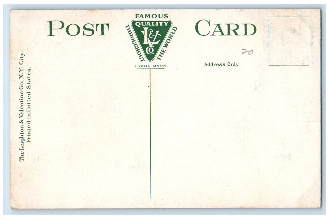 c1950's Wellesley College Hall Drive Dirt Road Trees Massachusetts MA Postcard