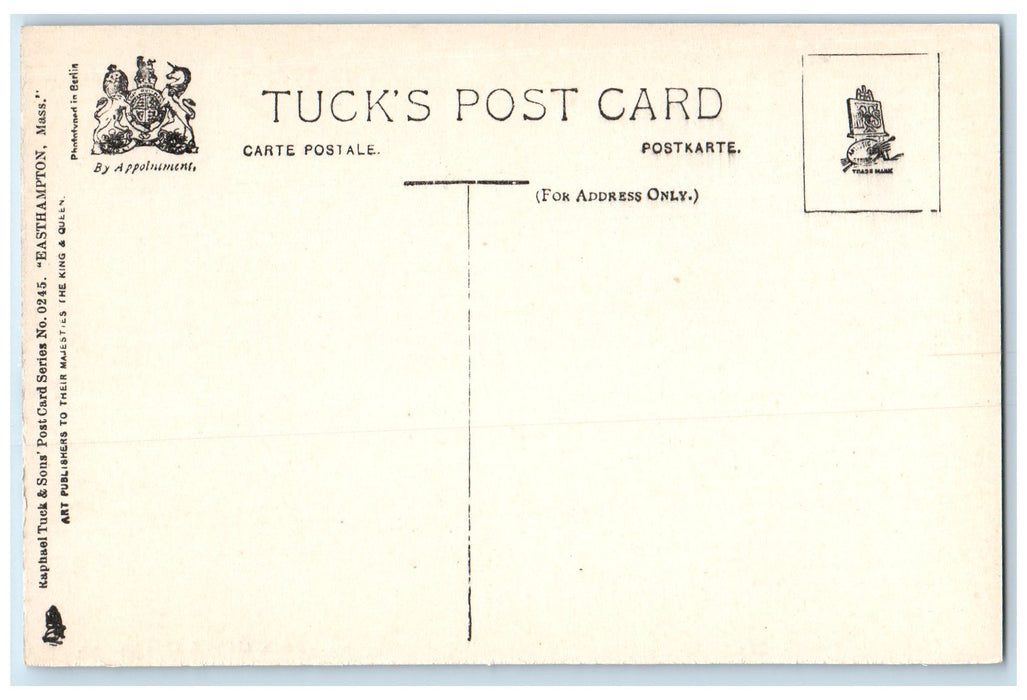 c1960's Post Office Scene Easthampton Massachusetts MA Unposted Tuck's Postcard
