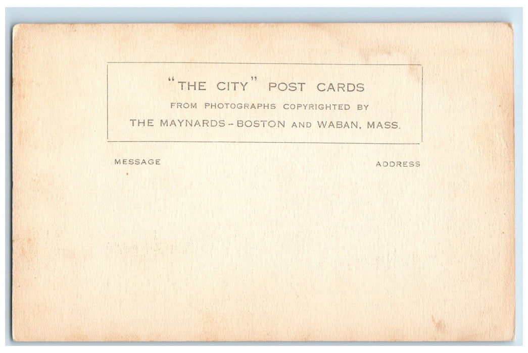 c1905 Wellesley College Tower Court Building Winter View Trees Snow MA Postcard