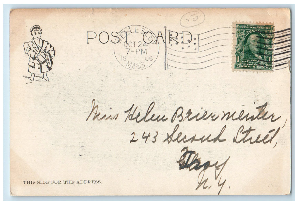 1906 Stone Hall Grove Building View Wellesley College Massachusetts MA Postcard