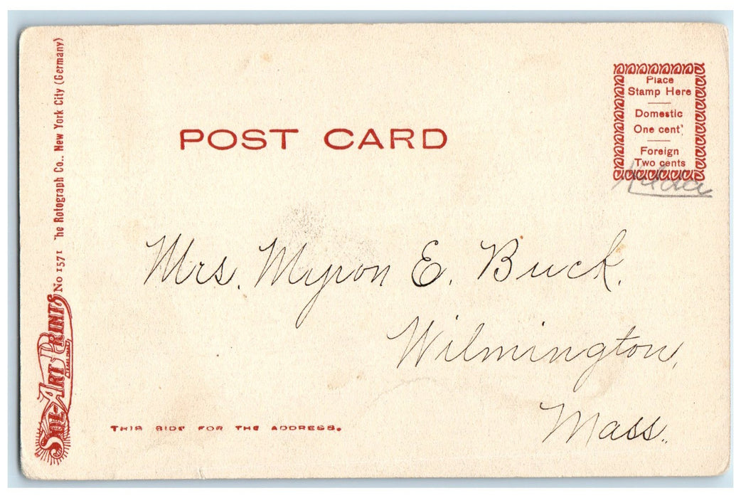 c1905's The Post Office Roadside Scene Lowell Massachusetts MA Unposted Postcard