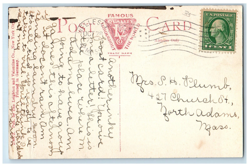 1909 Wood Cottage Restaurant Dirt Road Terrace Wellesley College MA Postcard