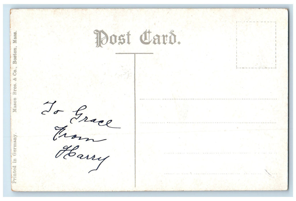c1910's Main Street Arch Springfield Massachusetts MA Fishing Tackle Postcard