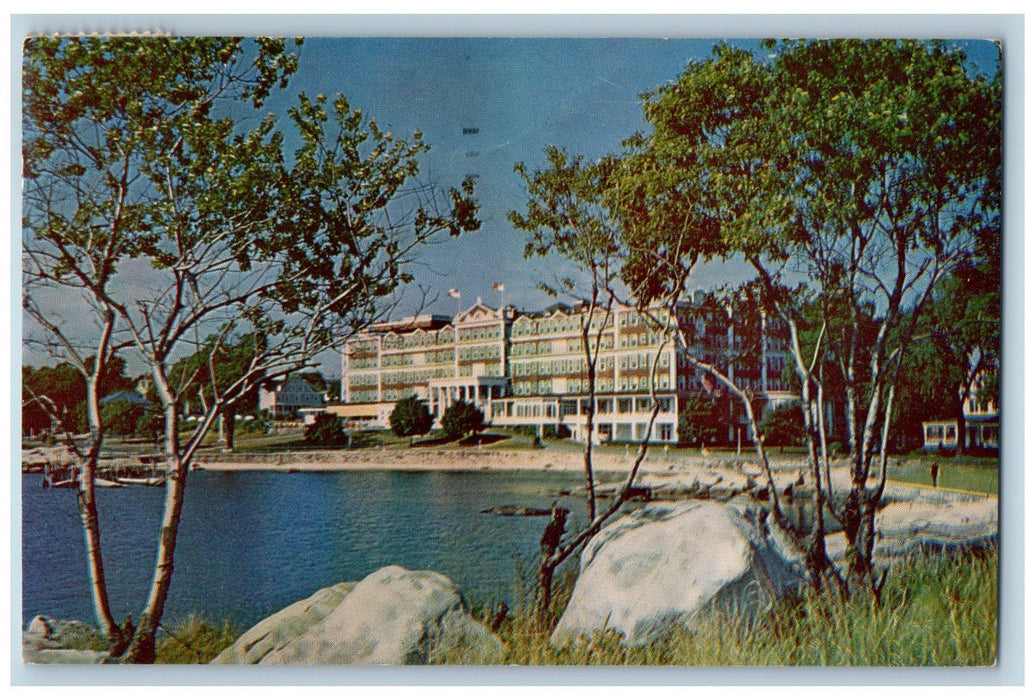 1959 Griswold Hotel Restaurant Building View Lake Groton Connecticut CT Postcard