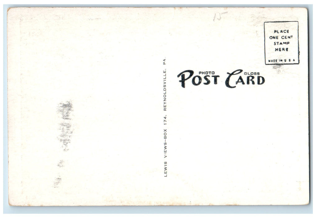 c1960's Interior Of Public Shelter Cook Forest Park Pennsylvania PA Postcard