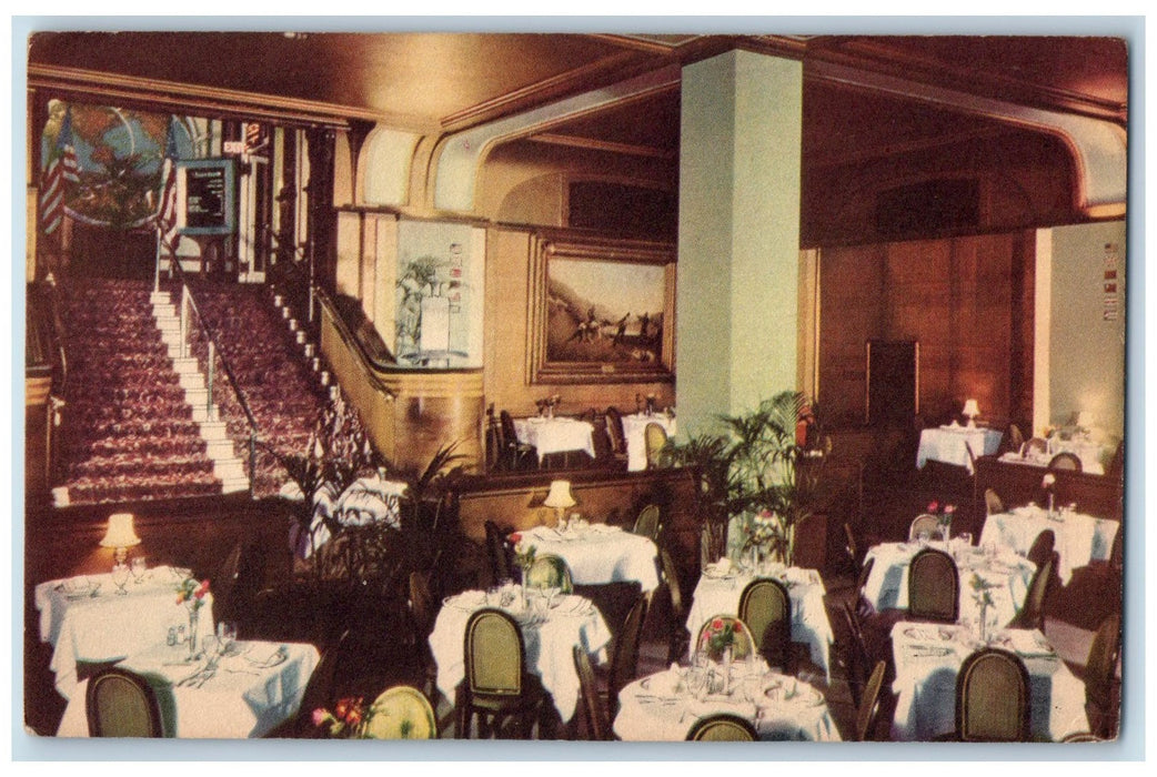 c1920's Kugler's Restaurant Dining Room Chestnut St. Philadelphia PA Postcard