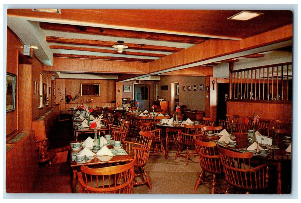 c1960's The Carriage Room Restaurant Interior Scene Boiling Springs PA Postcard