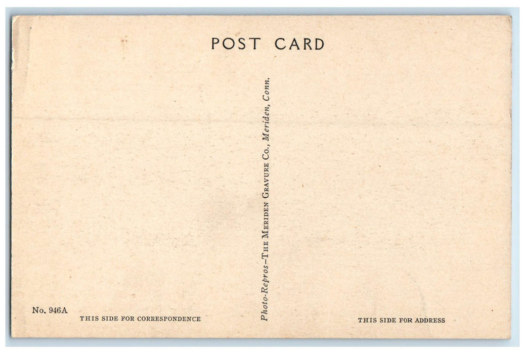 c1950's Mary Lyon Hall State Teachers College Building View Plymouth NH Postcard
