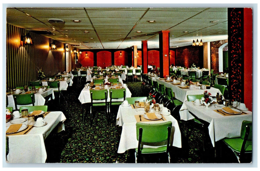 c1960's The San-Dar Smorgasbord Interior Bellville Ohio OH Unposted Postcard