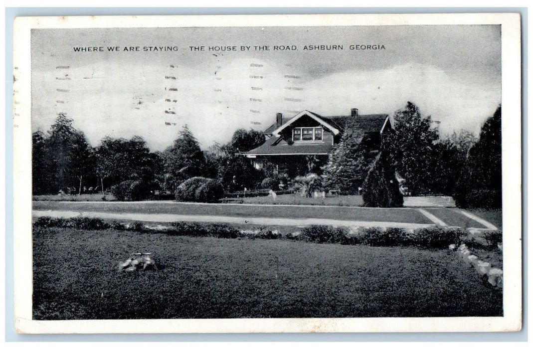 1954 The House By The Road Private Estate Ashburn Georgia GA Posted Postcard