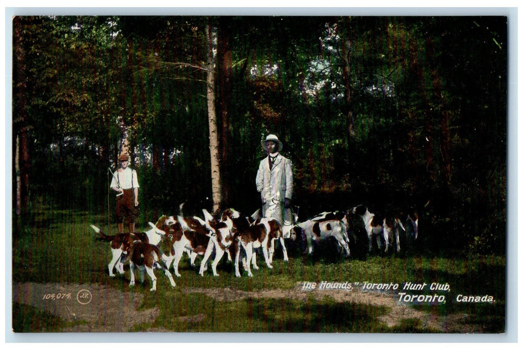 c1910's The Hounds Toronto Hunt Club Toronto Canada CA Unposted Dogs Postcard