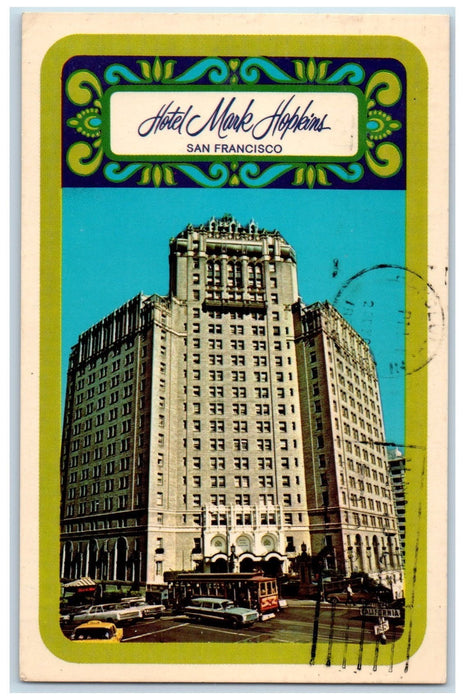 1968 Hotel Mark Hopkins Restaurant Honolulu Nob Hill San Francisco CA Postcard