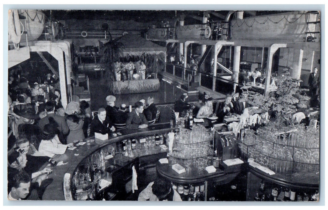 c1950's The Tonga Room Fairmont Hotel Restaurant Bar San Francisco 6 CA Postcard