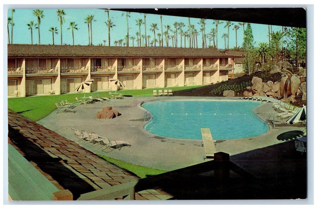 c1950 Catamaran Hotel Swimming Pool Restaurant Cottages San Diego 8 CA Postcard
