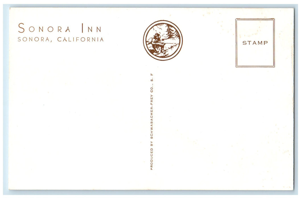 c1950's Sonora Inn Building Hotel Lodge Restaurant Sonora California CA Postcard