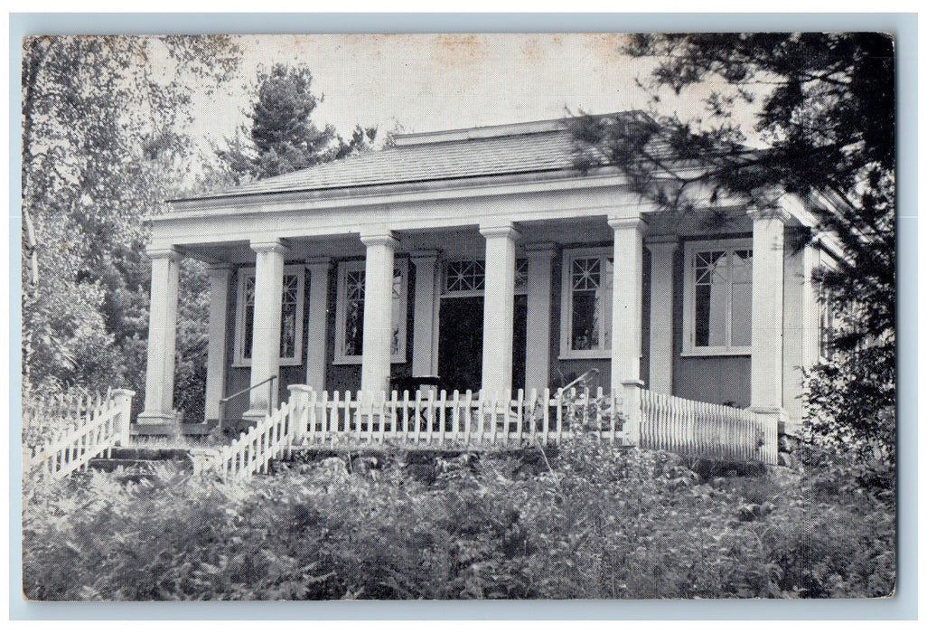 c1960s MacDowell Colony Scene Peterborough NH The Woman Studio Unposted Postcard