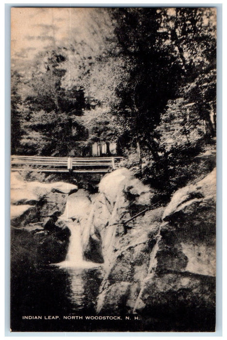 c1920's Indian Leap Scene North Woodstock New Hampshire NH Unposted Postcard