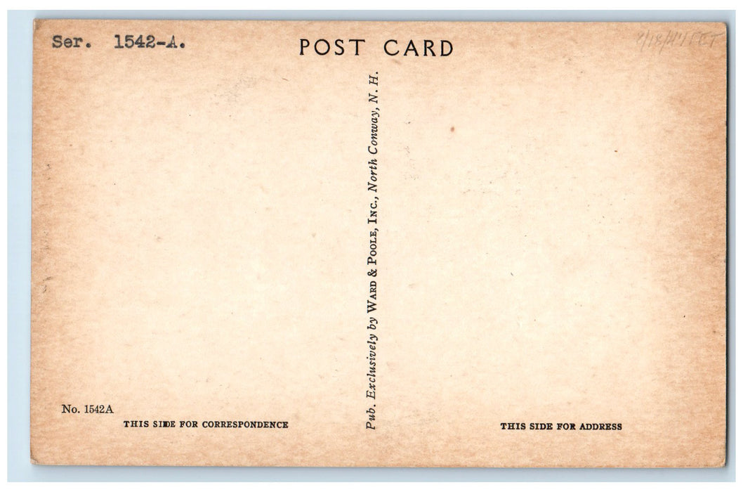 c1940s Eastern Slope Inn Exterior Street Scene North Conway NH Unposted Postcard